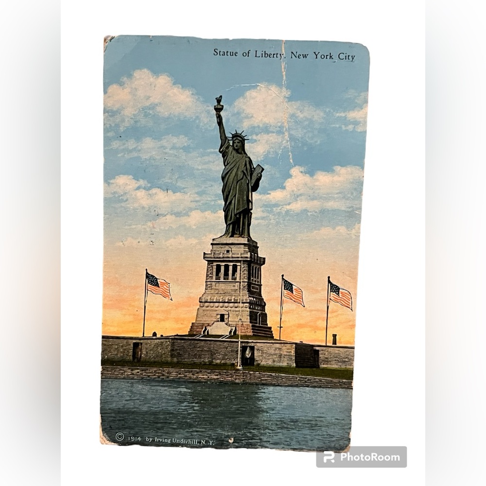 Vintage New York Postcard Statue of Liberty
